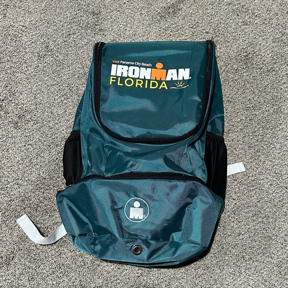 Ironman Florida Panama City Teal and Black Backpack